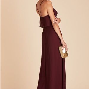 Birdy grey JULES DRESS CHIFFON CABERNET Bridesmaids dress